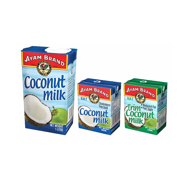 Halal Cooking Coconut Milk Rich Texture Cholesterol Free Reduce Fat Natural Sweetness and Aroma in Box Suitable for all Dishes