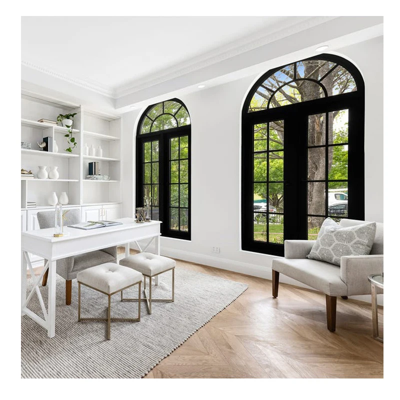 Australian Standard Supplier Aluminum Windows French Style Aluminum Argon Windows Colonial Windows And Doors with Grill
