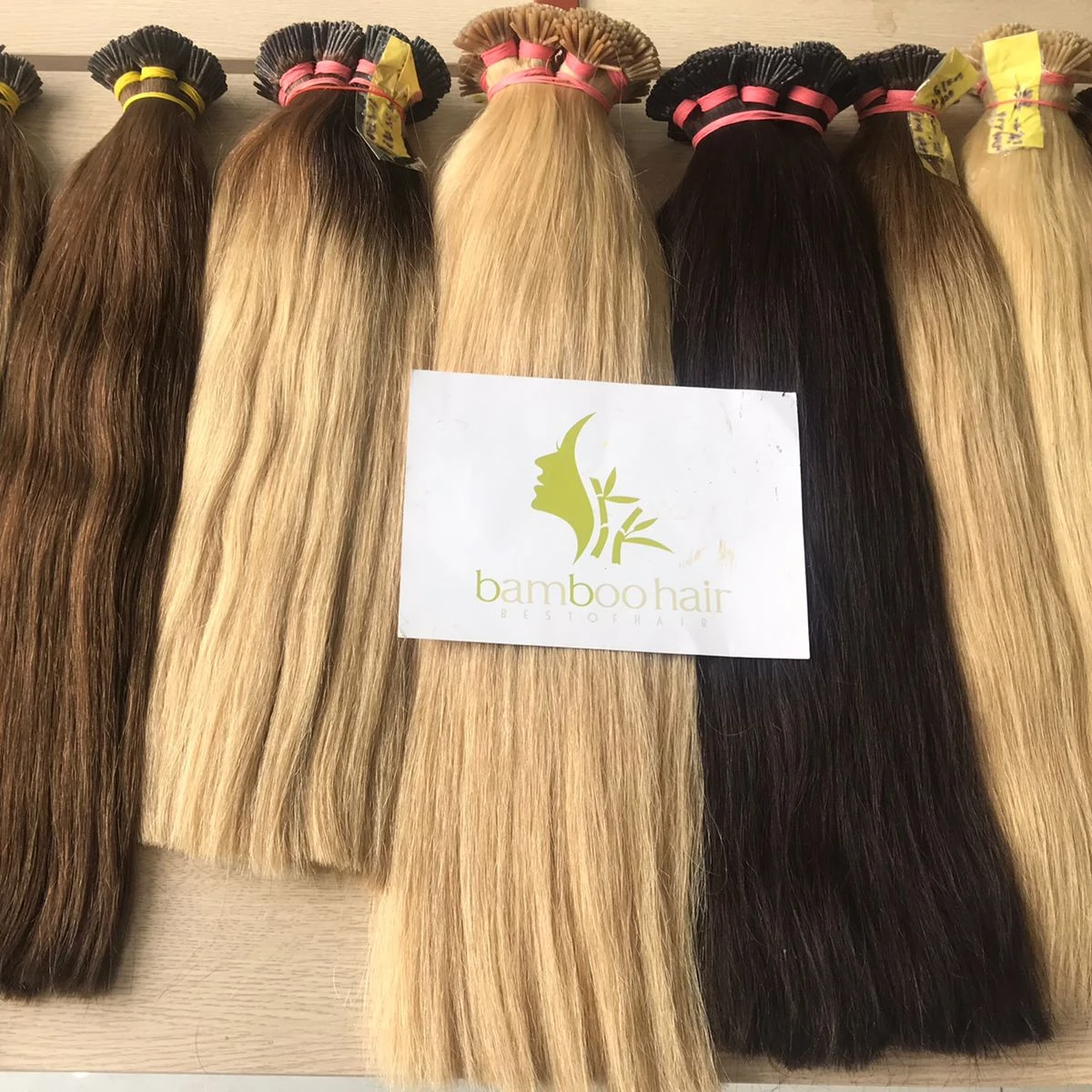 I Tip Hair High Quality Keratin Hair Extension 200g, 300g, 500g Factory Wholesale Natural Bamboo Hair
