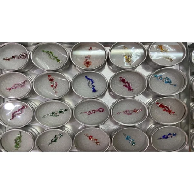 Дизайнерская цельнобумажная упаковка Bollywood Bindis (упаковка серебряной коробки)