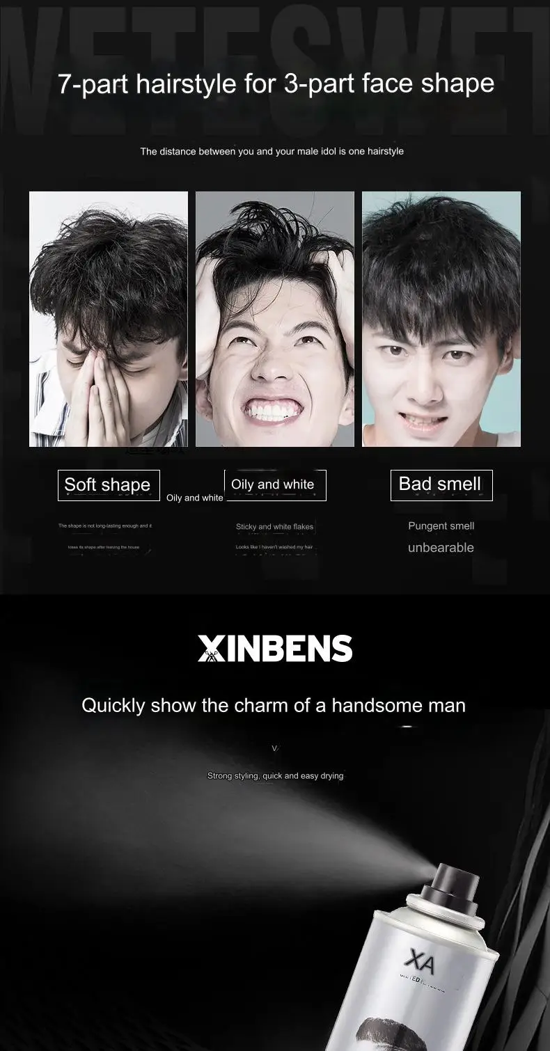 420ml quick-dry hair salon supplies styling mousse curly hair mousse private label setting spray