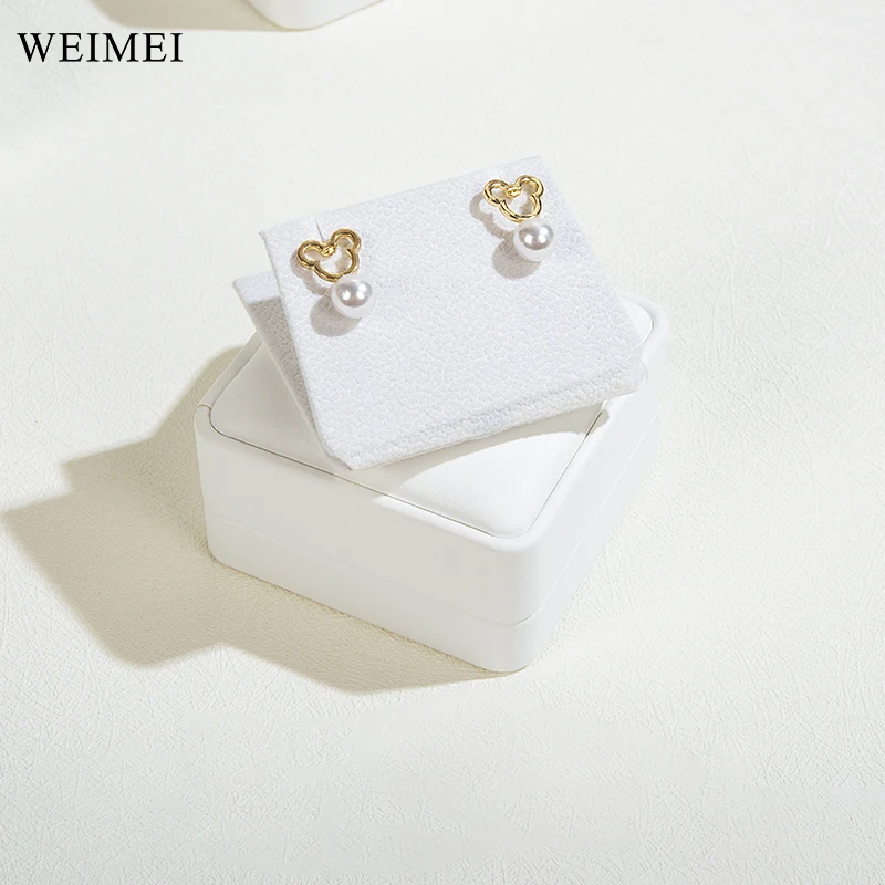 WEIMEI Wholesale PU Leather Package Jewellery Packaging Ring Bracelet Necklace Earrings Packaging Box Custom Jewelry Packaging