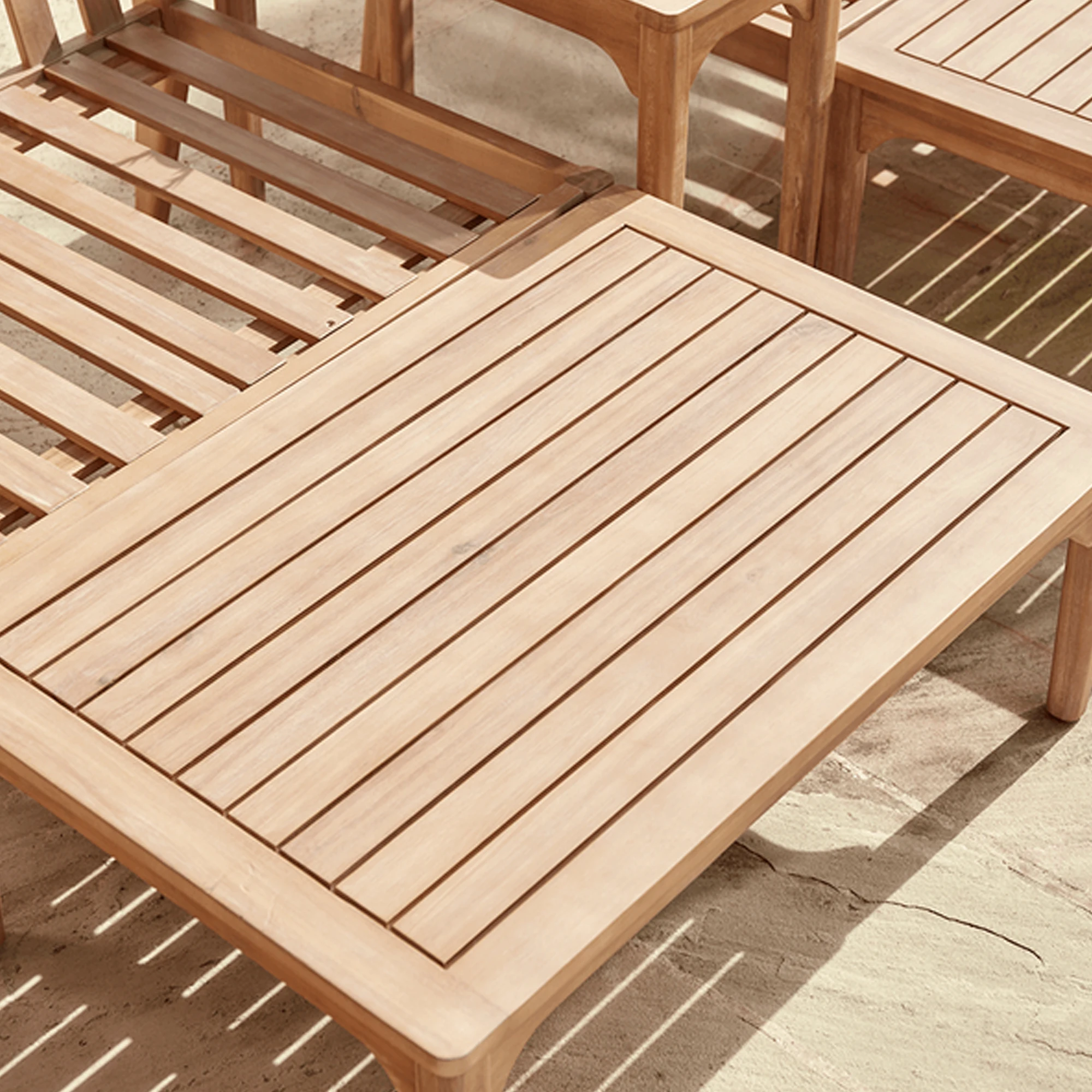 Outdoor Sun Daybed Natural Teak Wood With Cushion Best Quality - Siena