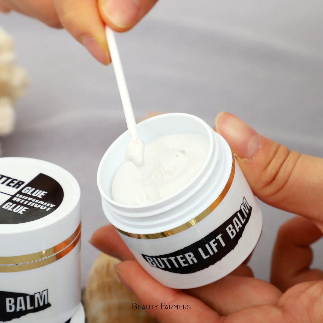 Lifting lamination glue wax type glue without glue Butter Lift Balm for eyelash lamination Coconut fume OEM Korean supplier perm