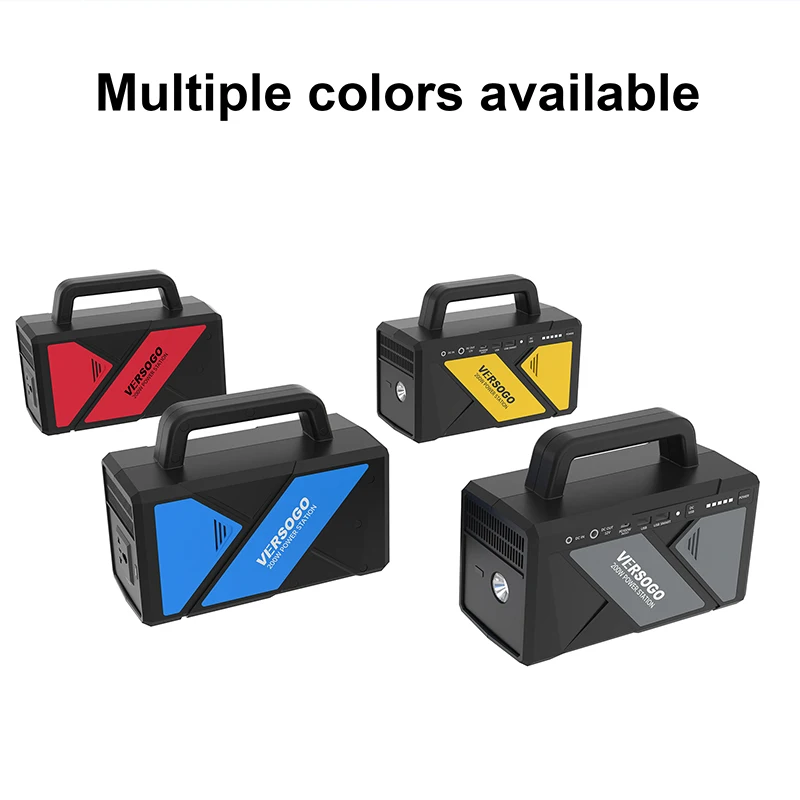 Solar Power Portable Generator Power Station Supply 110V/220V 200W Peak 400W Other Renewable Energy Outdoor Power Station