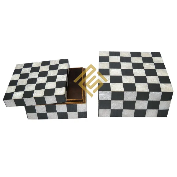 Indian Handicraft Item Top Selling Horn Bone Gift Item Unique MOP Box Custom Logo Packaging Necklace Jewellery Decorative Boxes