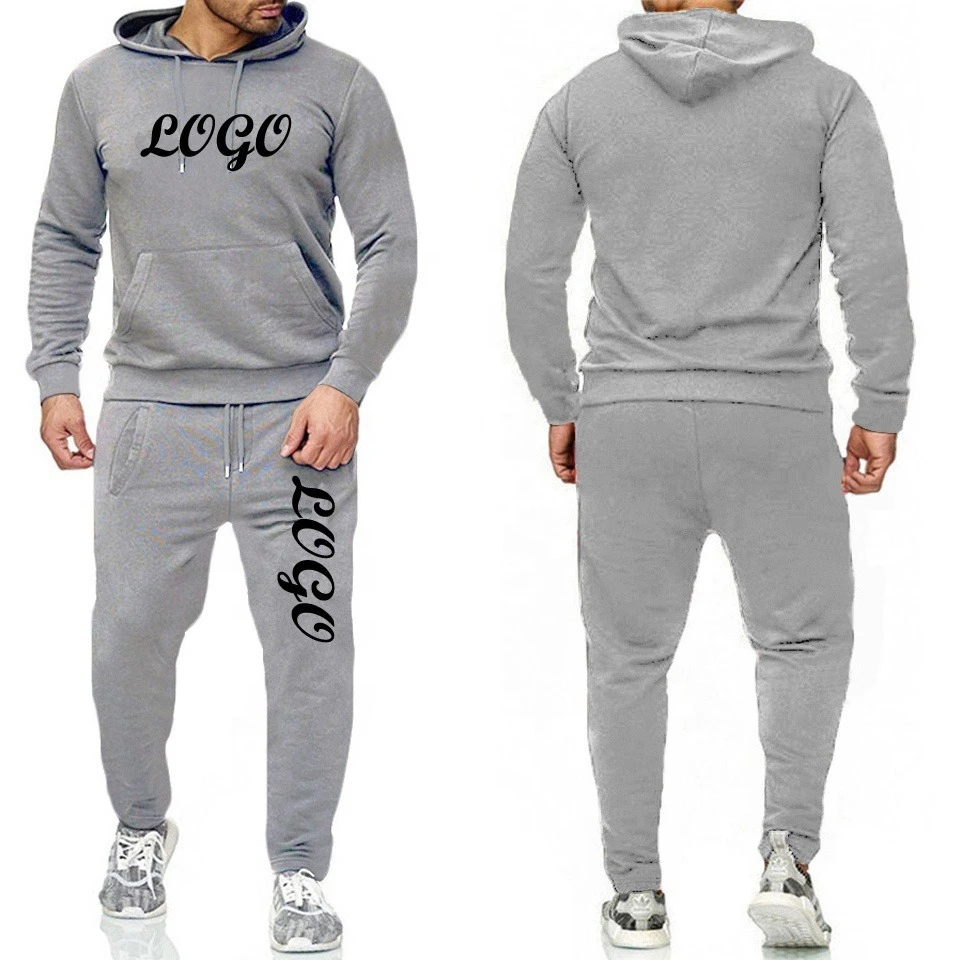 High Quality Customize Tracksuit With Embroidery Logo Track suit 2 piece set sweat suits Cotton made Solid color dyed track suit