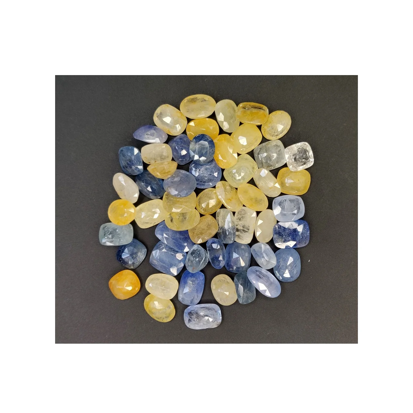 100% Natural No Heat  Mix Shape Burma Blue Sapphire 6-7 Carat Gemstones For Jewelry Making with Custom Packaging