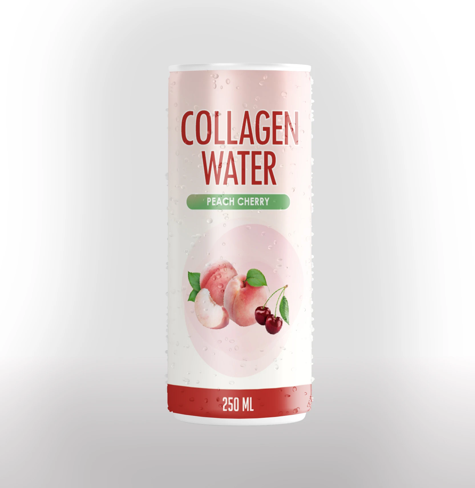 Collagen aloe vera drink- Peach&cherry 210ML TIN CAN