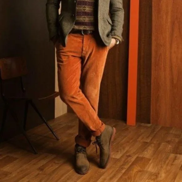 OEM Best Quality Good Price Smart Casual Solid Button Corduroy Cotton men Pants & Trousers Made in vietnam 2023