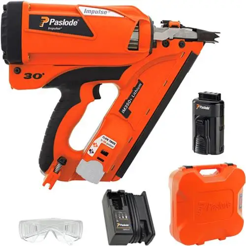 Discounted Price On Original Paslodes IM350+ Lithium Gas 90mm First Fix Framing Nail Gun (1x Battery)