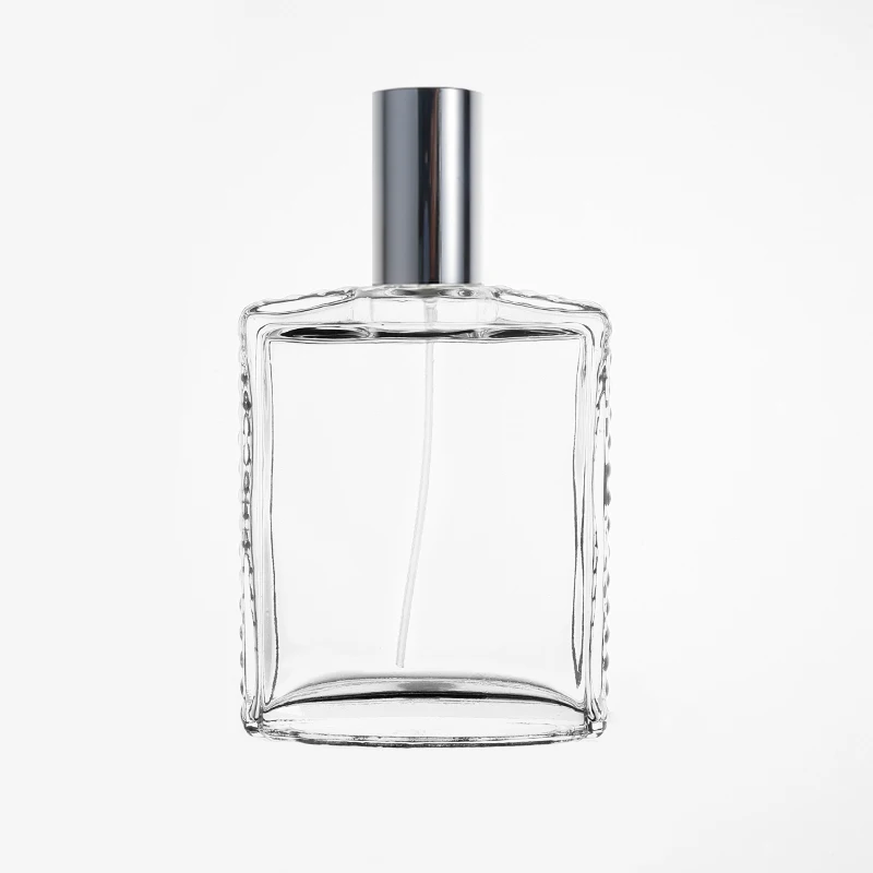 KDG Brand Clear Bottle Empty Perfume Glass Spray Bottle Rectangle 30ml 50ml 100ml Glass Perfume Bottle Cosmetic Packaging