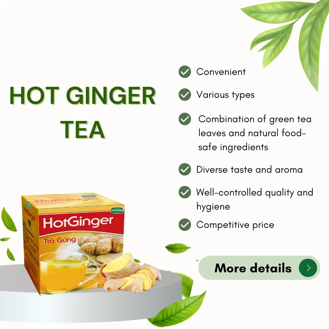Hot Selling Products 2023 Instant Ginger Tea Private Label Tea Powder Food And Beverage Tea Powder Supplier Instant Powder