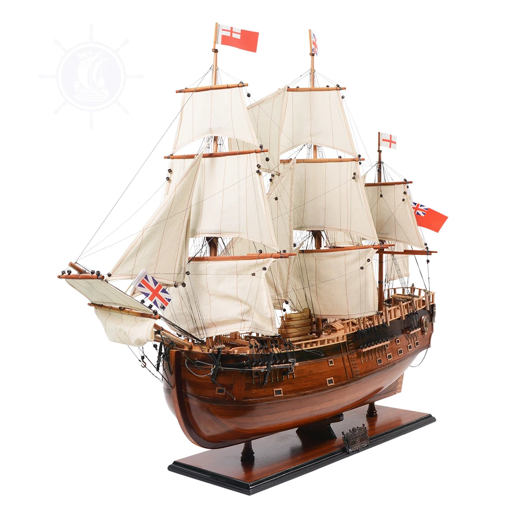 HMS hendeour 96 см большая модель корабля деревянная для художественных и ремесленных принадлежностей деревянного декора домашний деревенский декор