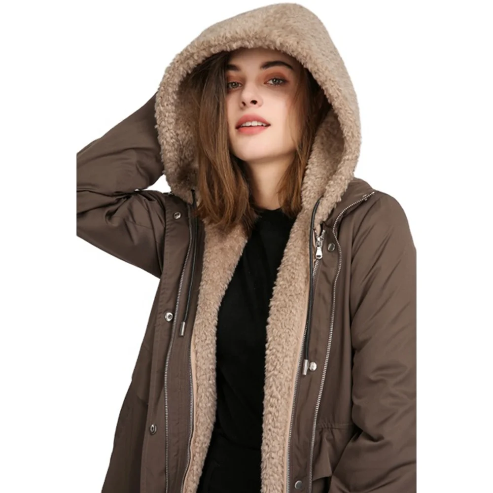 New Fashion Winter Coats For Ladies Long Brown Women Maxi Coat Parkas  Womans Business Suit Jacket