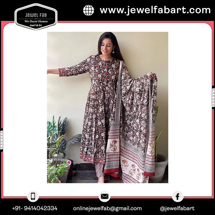 New Design Adult Indian Long Dress High Quality Custom Made Wedding Party Suit XL Girls Kurtis Low Price