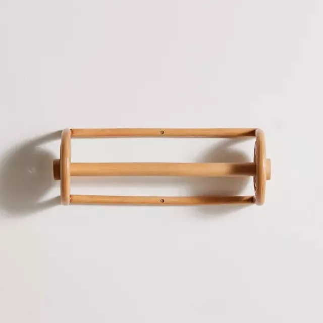 Made in Vietnam kitchen paper roll holder eco friendly rattan towel holder wholesale