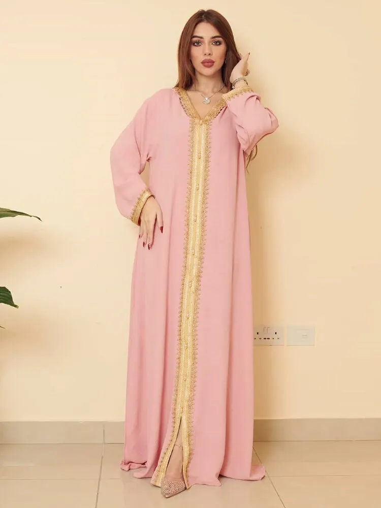 2022 Cheap Casual Plus Size Maxi Ladies Eid Clothes Arabic Dubai Kaftan Afghan Abaya Women Muslim Prayer Dress