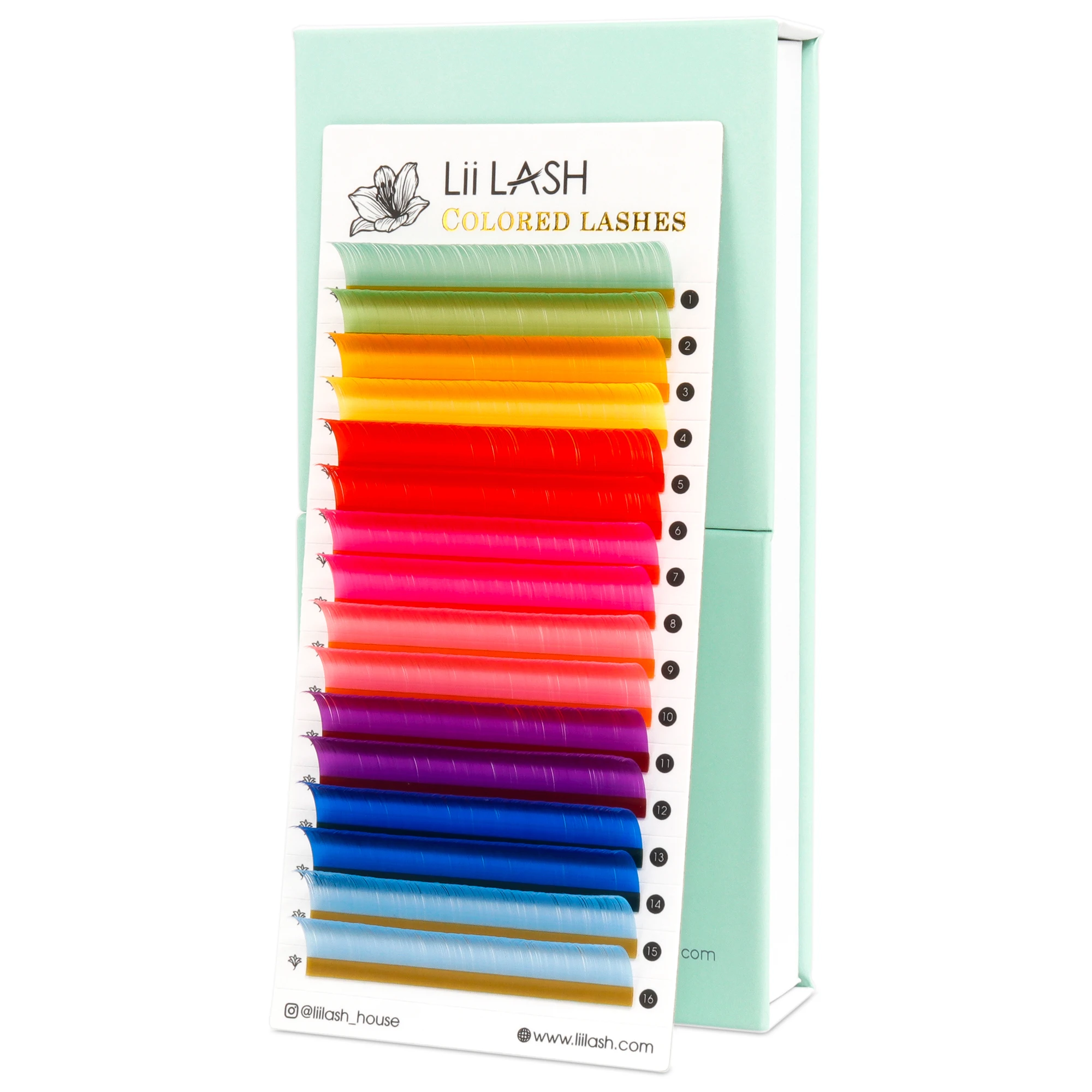 Hot selling lashes colored high quality Korean PBT fiber color lashes faux mink color mink lashes wholesale factory direct price