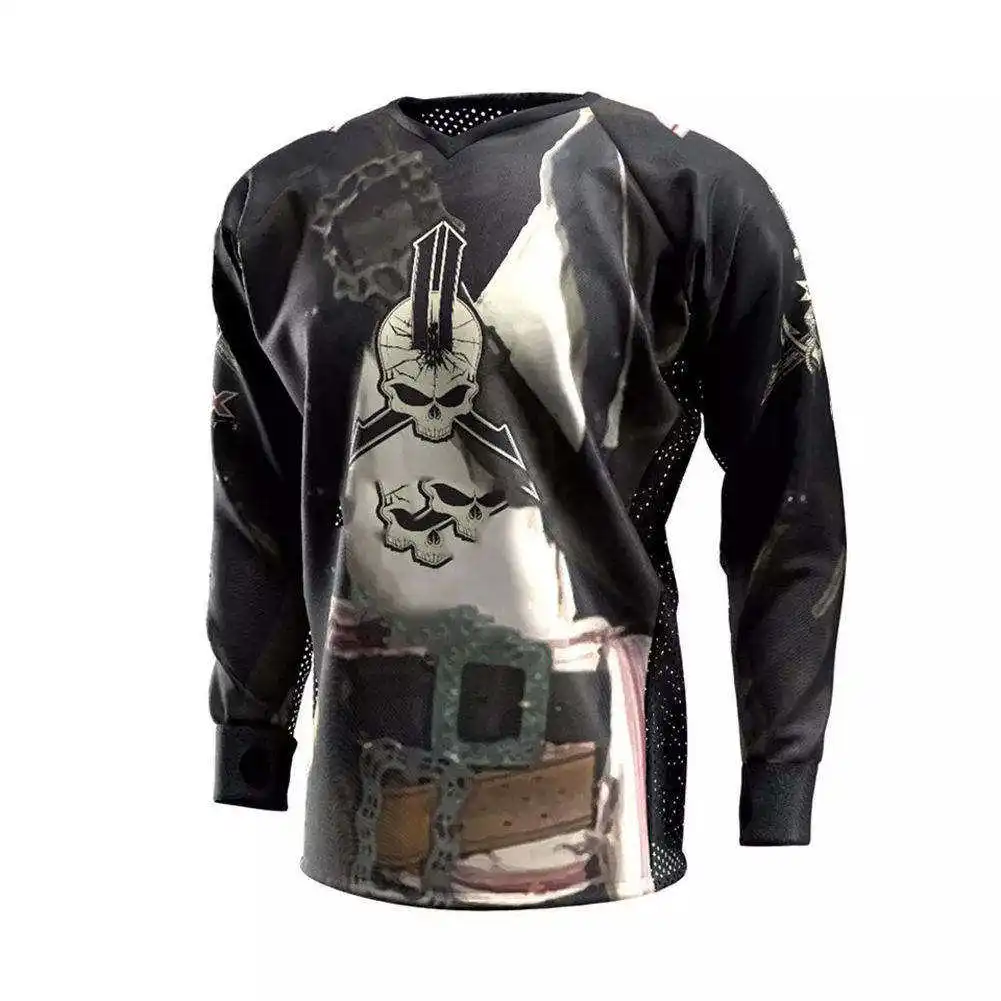 Factory Made Top Quality Paint Ball Mesh Jersey Custom Paintball Tops Stylish And Quick Dry Paintball Jersey