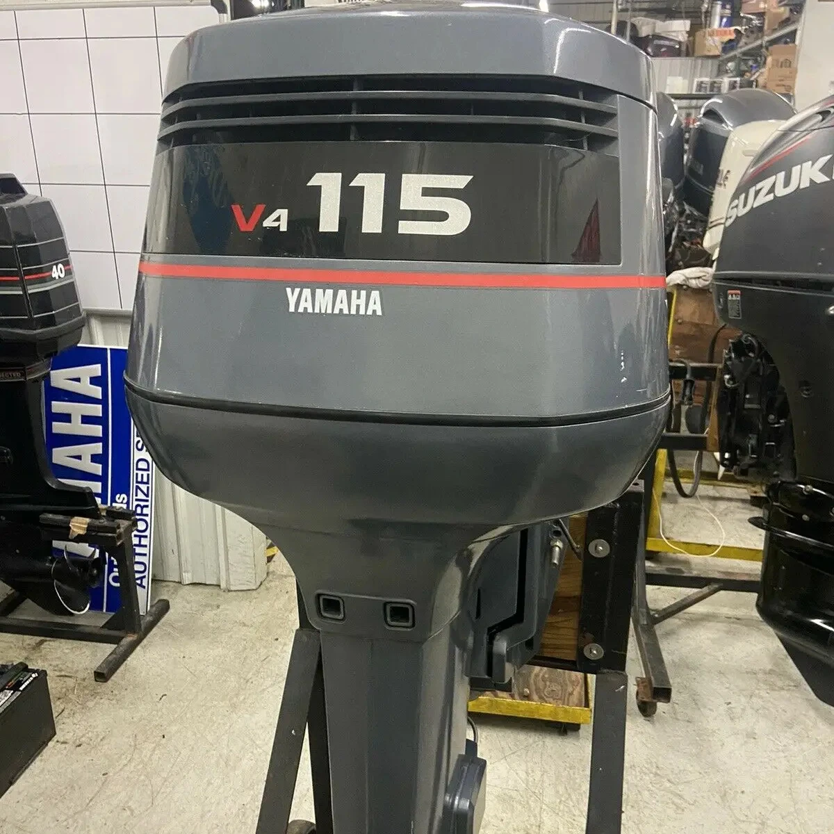100% б/у 1999 115hp 2 тактный XL 25 вал подбортовый ручной инструмент промышленного класса с наклонной отделкой наклона Подборта OEM настраиваемый