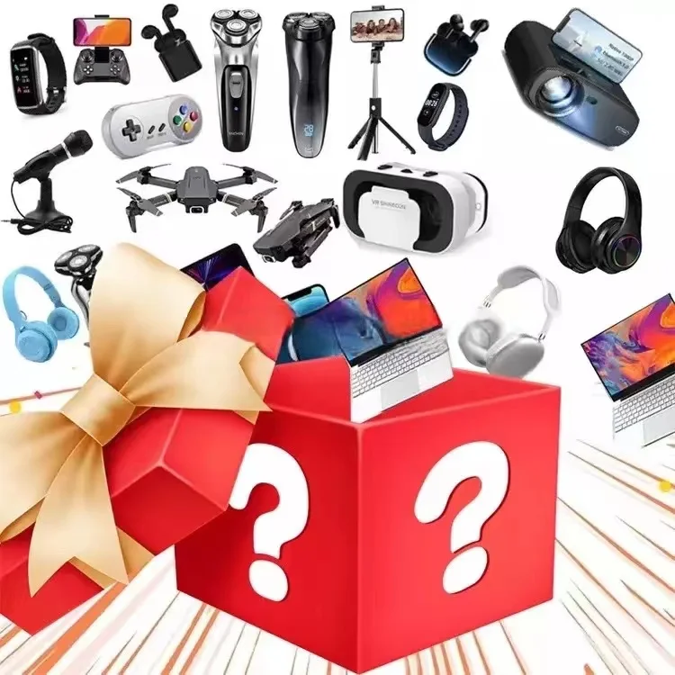 3C electronics mystery gift box has a chance to open wireless headphones cameras drones More gifts