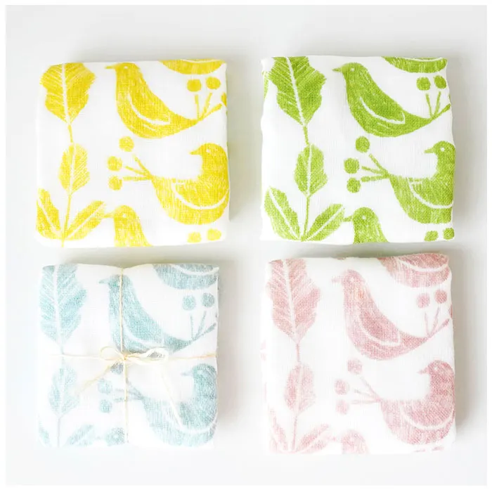 Japanese 8-Layer Gauze Cotton Handkerchiefs - Soft and Fluffy 28 x 28cm