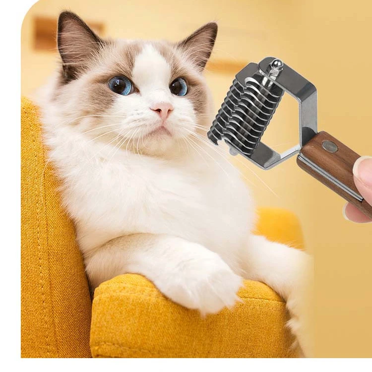 Cepillos Para Perros Deshedding Wooden Self Cleaning Cat Comb Pet Grooming Dog Bath Brush Brosse Pour Chien Chat Pet Brush