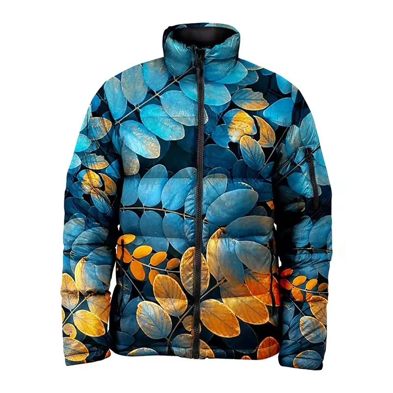 Buy Windproof Winter Customized Sublimation Printed Puffer jacket Quilted Padded Bubble Jackets
