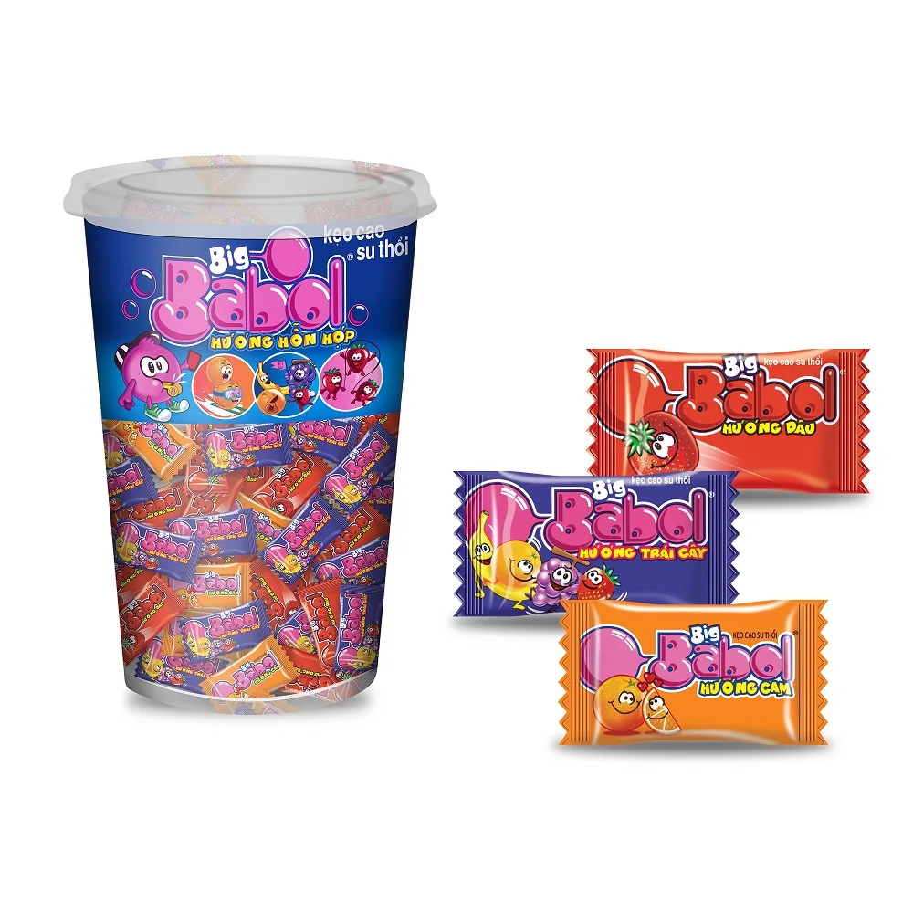 Big Babol gum fruity assorted cups 70pcs/WHOLESALE BIG BABOL