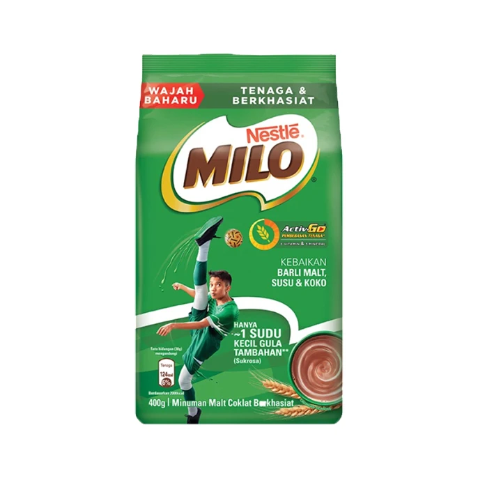 Milo Powder Instant Chocolate Powder Drink Small Packaging 400g x 24 pkts