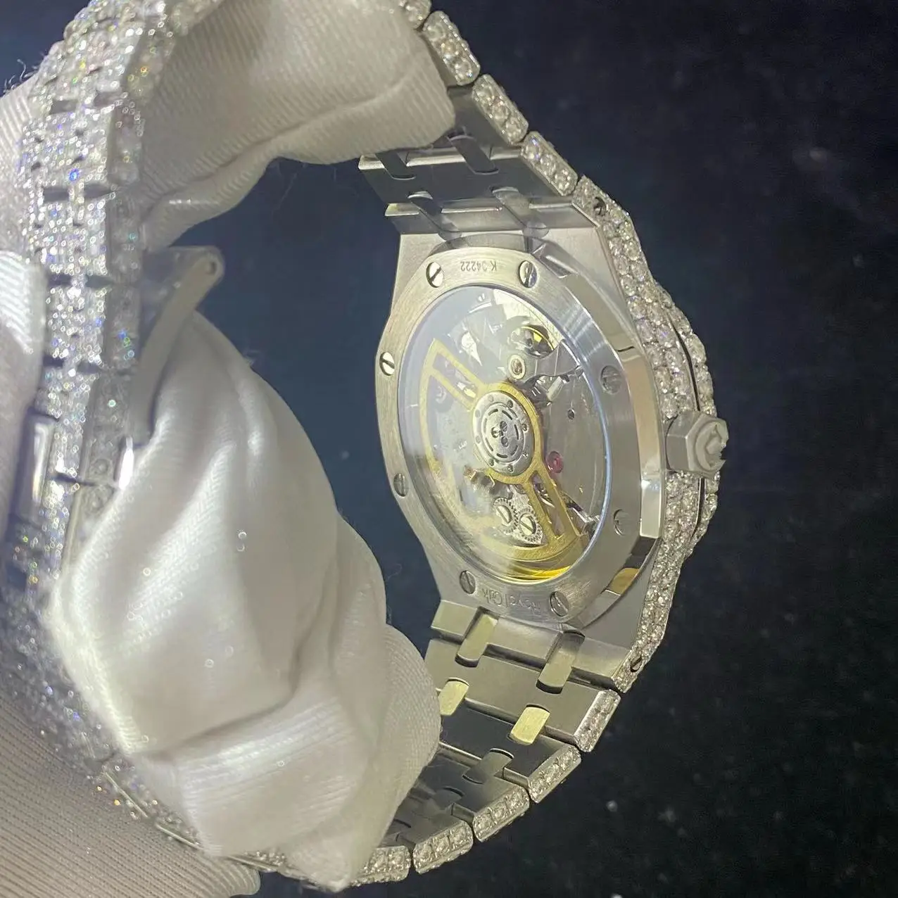 Механические мужские часы Moissanite VVS оптовая продажа