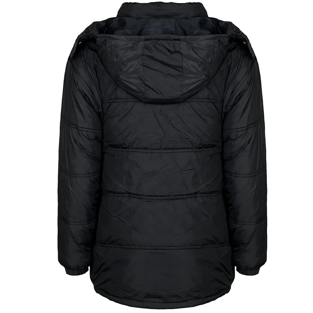 Custom men best quality long Puffer padded hooded coat Jackets parks long sleeve Puffy coat for men