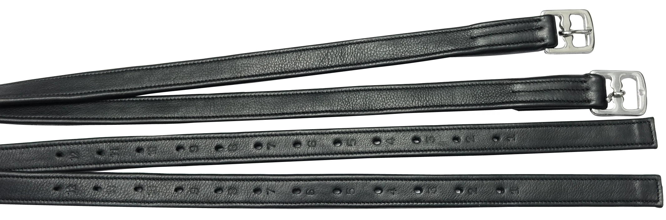 Leather Spur Straps With Crystal Buckle
