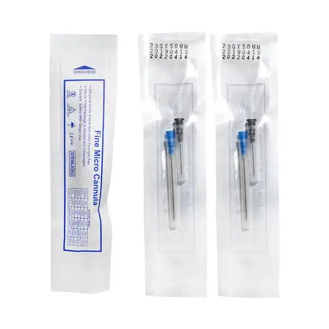 blunt tip fine micro cannula 22g Blunt Tip Needle 18G 100MM/23G 50MM/25G 50MM  for Fillers