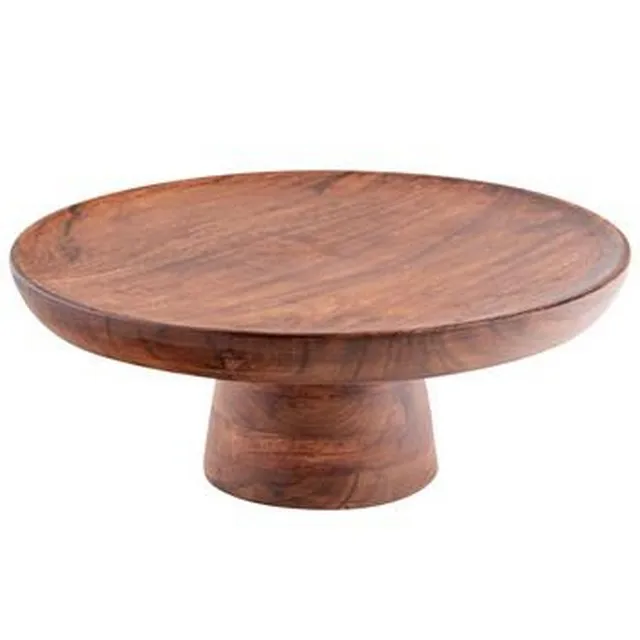 New Design Best Price Vintage Antique Wedding Dessert Wood Cake Stand Pedestal Display Cupcake Server Rustic Farmhouse Party Use