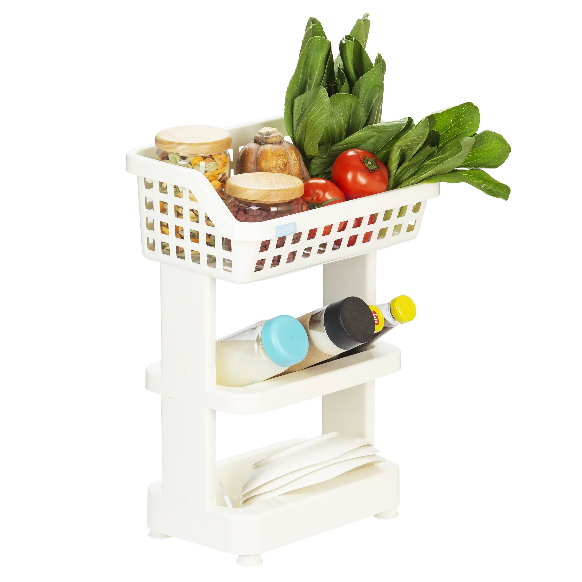 Wholesale BPA Free Storage Shelf Plastic Holder Space Kitchen Copper Customized Color For Storing Kitchenware