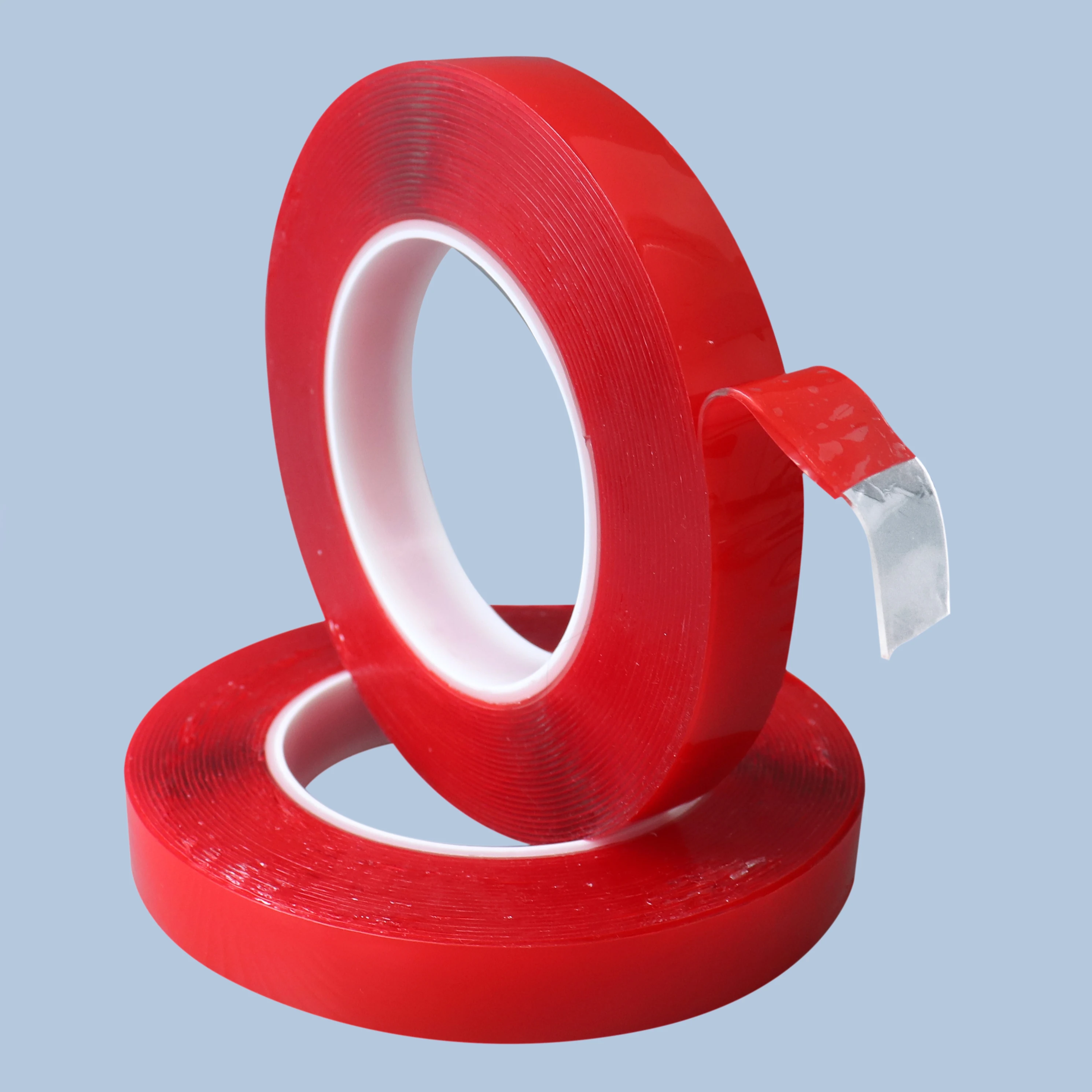 Malaysia Best Quality Wholesale Acrylic Adhesives Double Side Tape Thin 10mm x 8m Transparent Clear Color Carton Tape Sealing