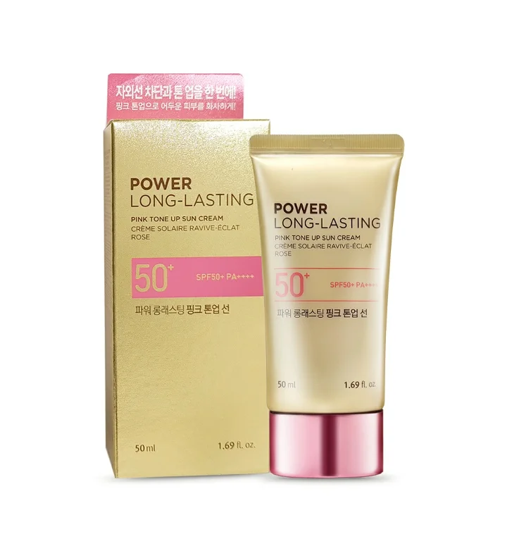 THE FACE SHOP POWER LONG LASTING TONE UP SUN (PINK) 50ml Korean Beauty Product Skin Care