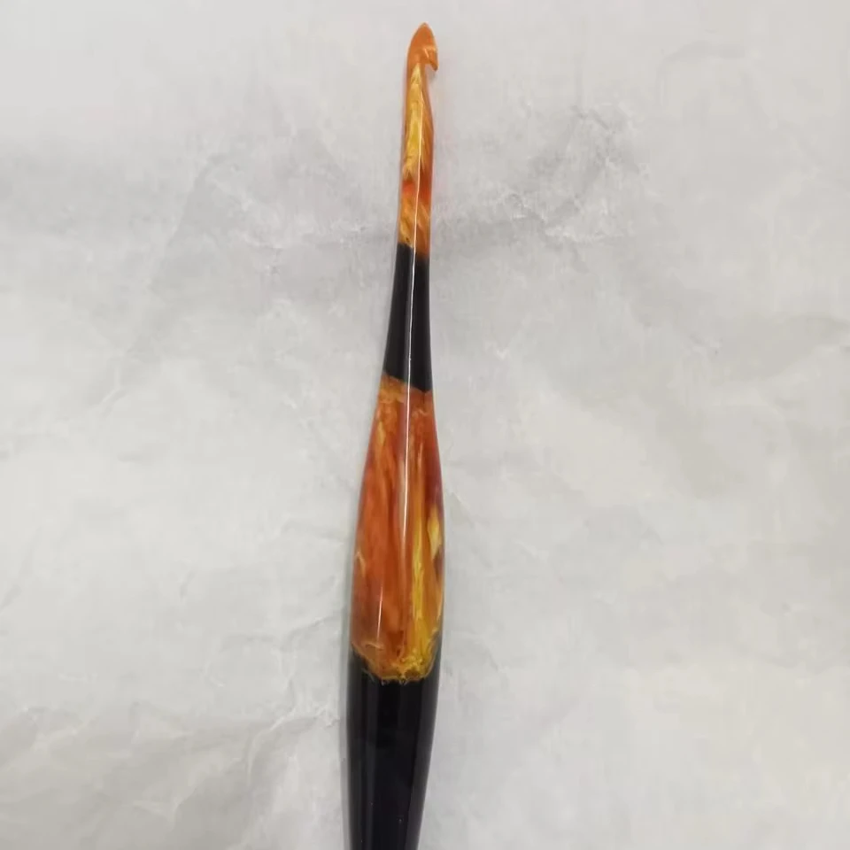 Resin Crochet Hook Handmade Luxury Crochet Hooks for crochet kit Needlework sewing tools tailor scissors  from India