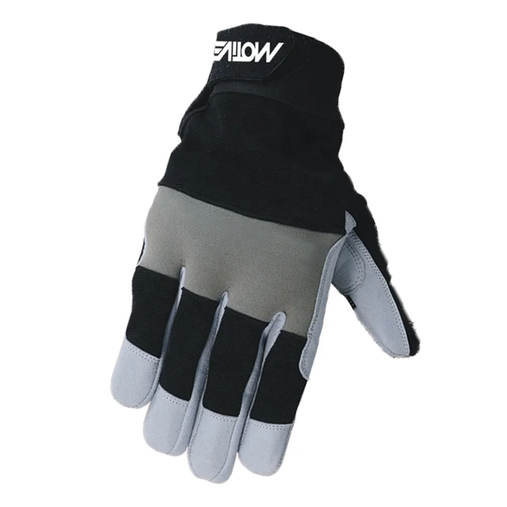 Custom XL Mechanic Work Gloves with Extreme Grip Anti-Slip Reinforced Performance Rigger Hand Gloves Made from PU Material