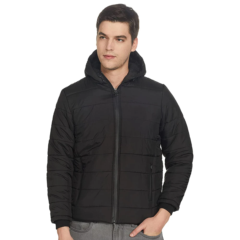 Plus size man black Jackets Made in Nylon Fabric casual Street Wear Boys Jackets With customized design