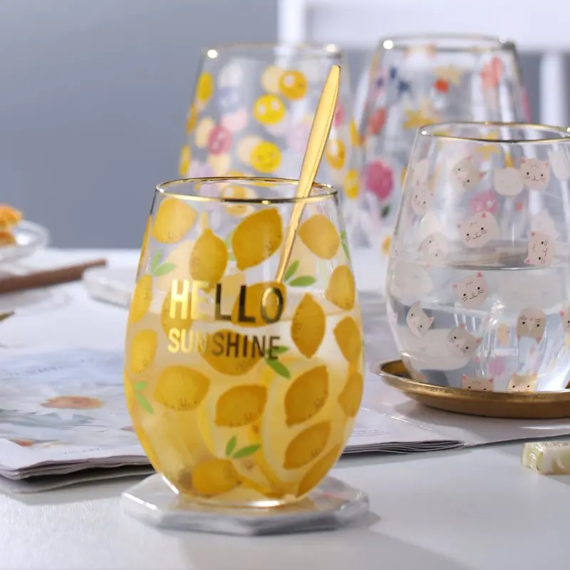 gold fancy stemless wine cup glasses gold rimmed champagne flutes with gold rim set of 6 boxes