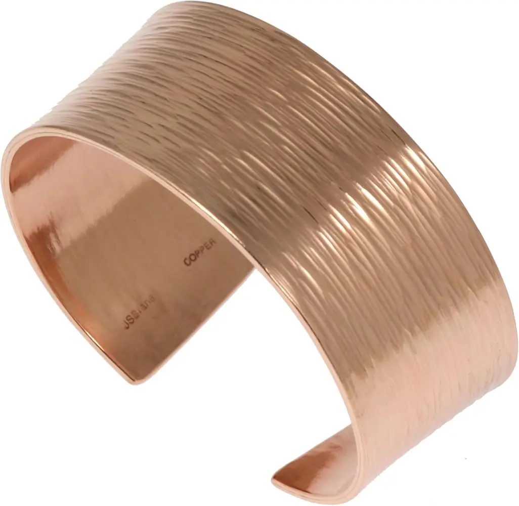 Unisex Vintage Trendy Magnetic Copper Bracelet Brass Magnetic Cuff Bangle Men Women Geometric Shape Engagement Anniversary ODM