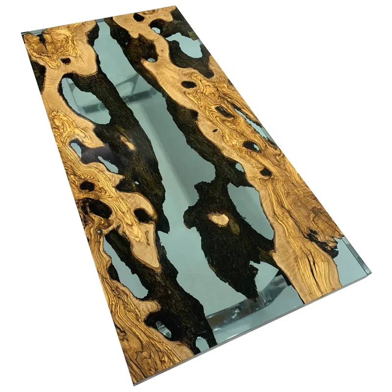 Wooden Coffee Table In Metal Stand In Customized Design And Color Made For Living Room And Hotel Usage