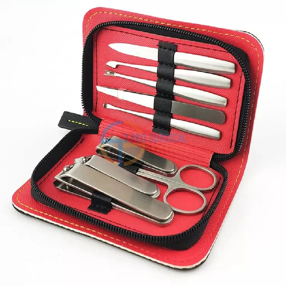 3Pro Customized Professional Manicure Pedicure Set Stainless Steel Bits Beauty Salon Box Packed Grooming Equipment Polish