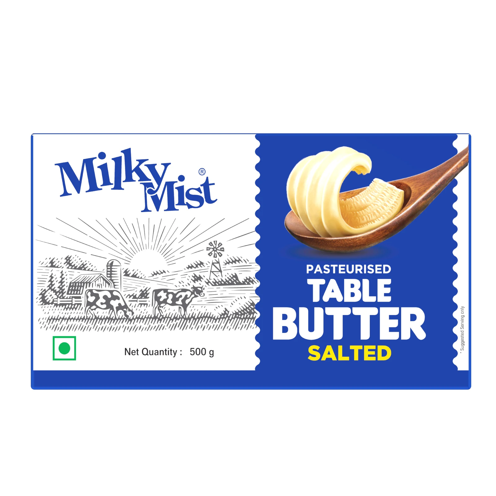 Table Butter 500gm Salted butter Made from Fresh Milk Premium Quality Indian Origin Product