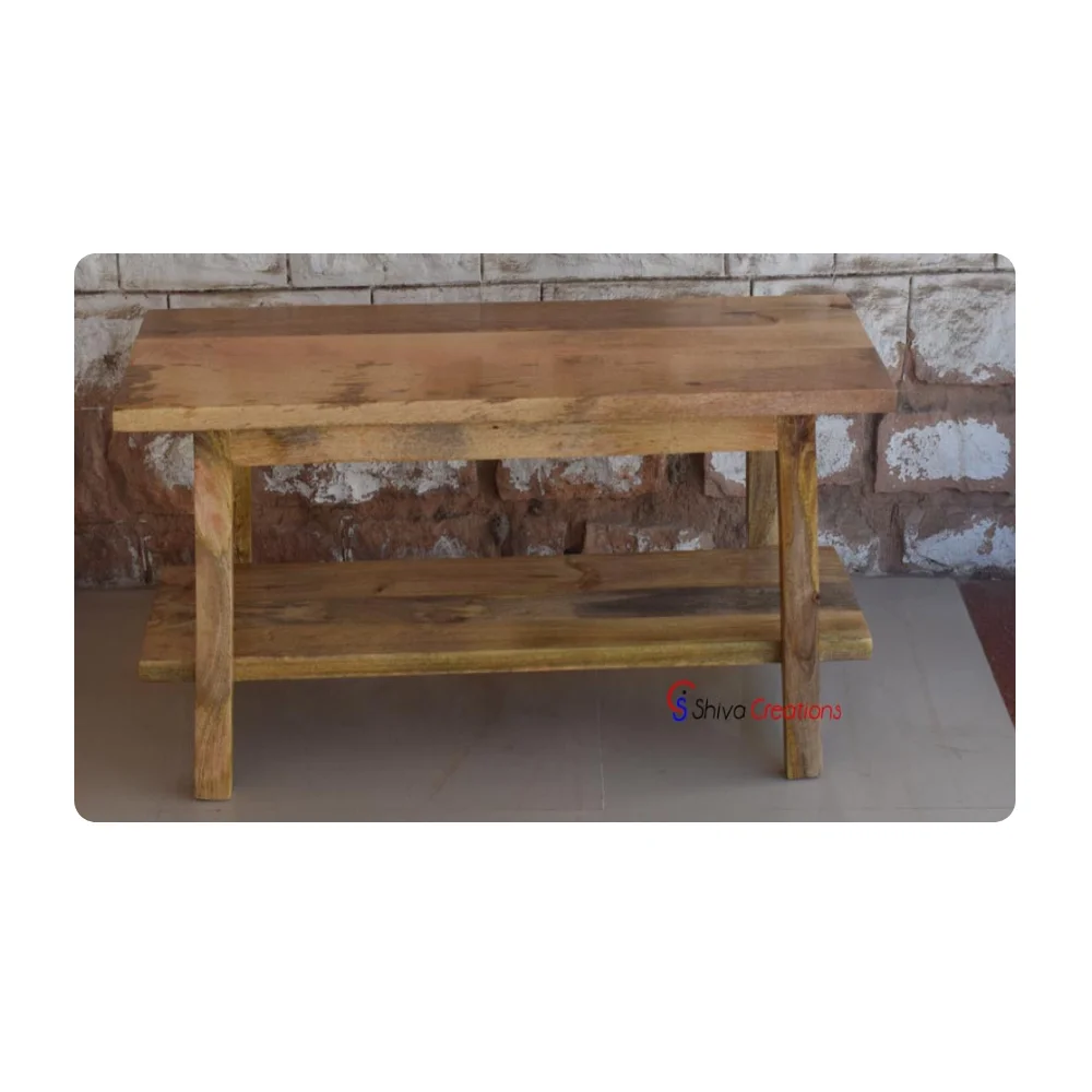 High Quality Custom Wooden Bench Indian Mango Wood Furniture Indoor Modern Wood Furniture Mango Furniture