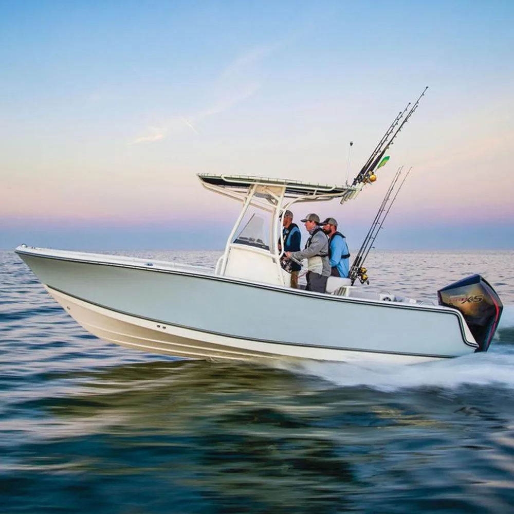 21ft CE Certified Welded Aluminum Work Boats with Center Console for Saltwater Fishing Sport Yachting Drifting Outdoor Activity