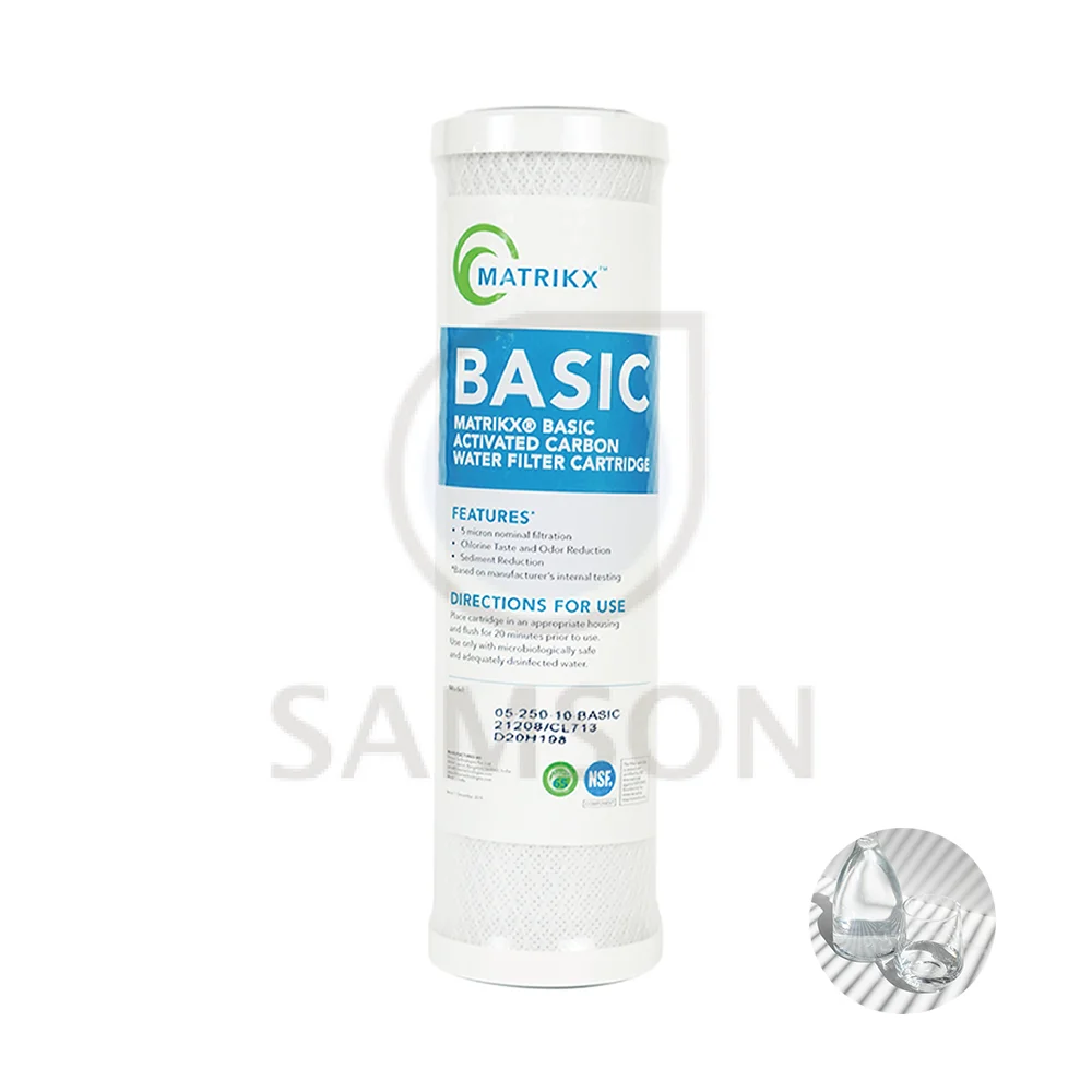 taiwan NSF 100% Coconut shell activated carbon block CTO water purifier filter for water purification